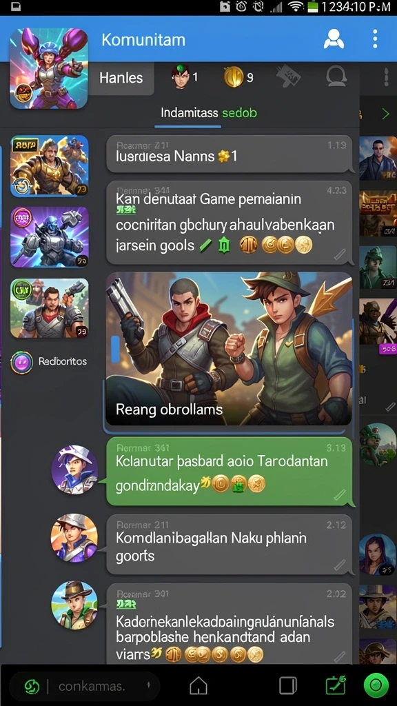 Karakter utama dalam aksi medan perang.