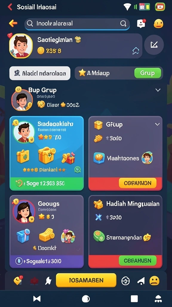 Tampilan menu utama yang menarik dan intuitif.