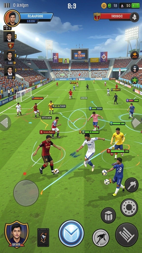Screenshot dari salah satu arena menantang.