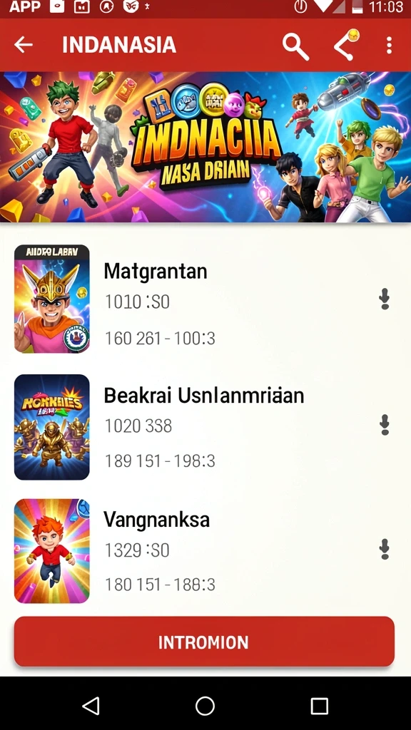 Karakter-karakter unik yang bisa dipilih pemain.