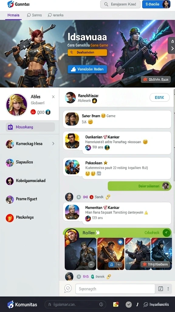 Karakter unik dengan kemampuan berbeda di setiap level.