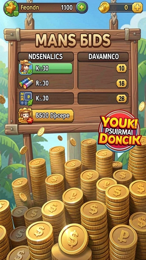 Screenshot menunjukkan antarmuka permainan yang menarik.