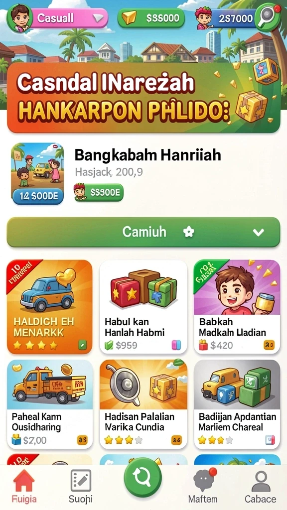 Tampilan karakter lucu dalam CINASIPIT.