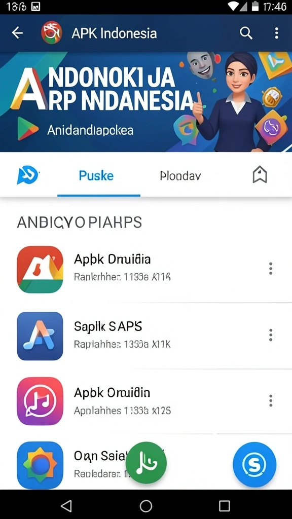 Tampilan antarmuka utama yang menarik dan mudah digunakan.