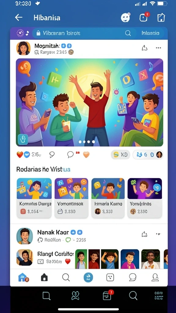 Tampilan layar utama GEBYAR4D yang menarik.