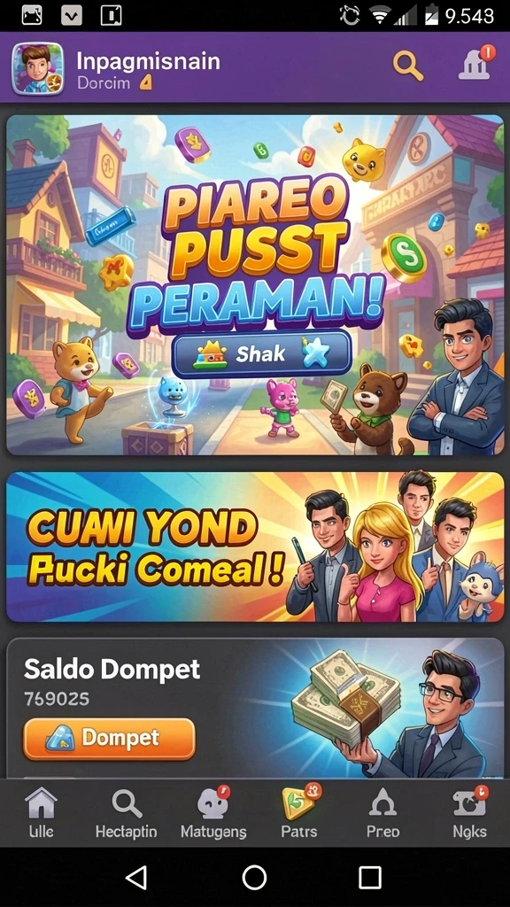 Ilustrasi level baru yang menantang dalam GGR777.