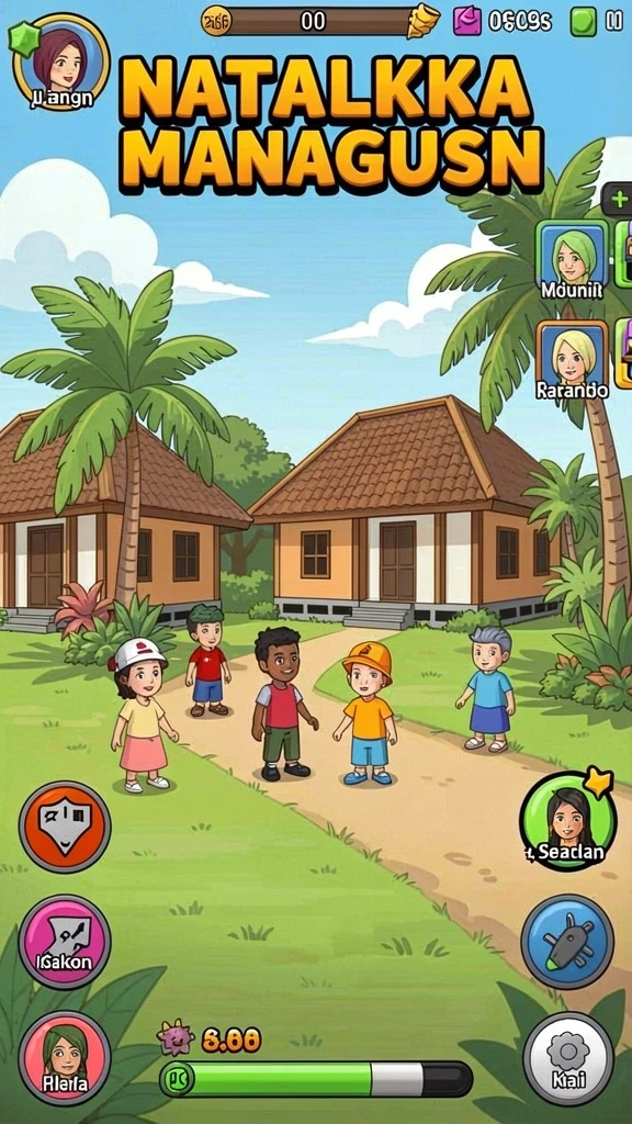 Screenshot fitur sosial yang memungkinkan koneksi antar pemain.