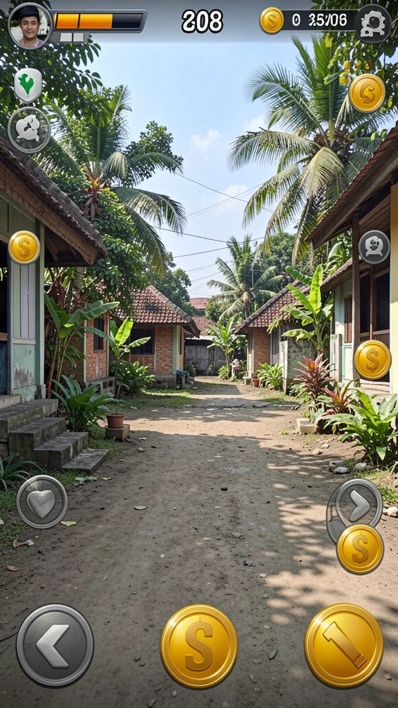 Tampilan menu utama yang menarik dan interaktif.