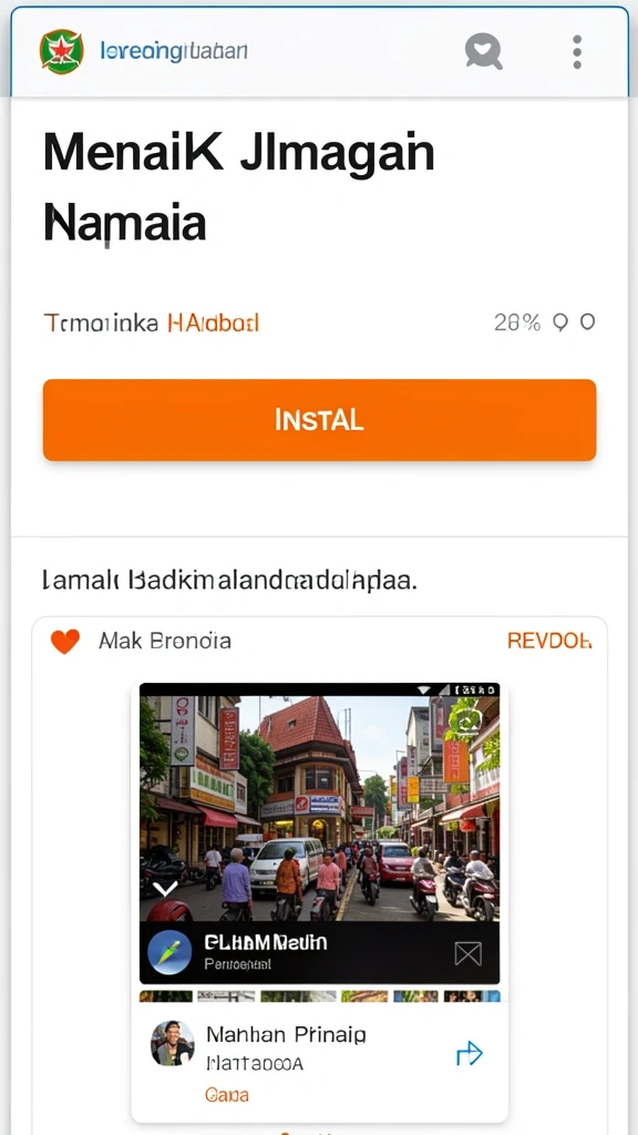 Fitur sosial untuk berkompetisi dengan teman-teman.