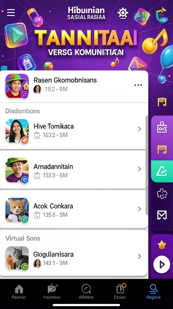 Tampilan awal yang menarik dan user-friendly.