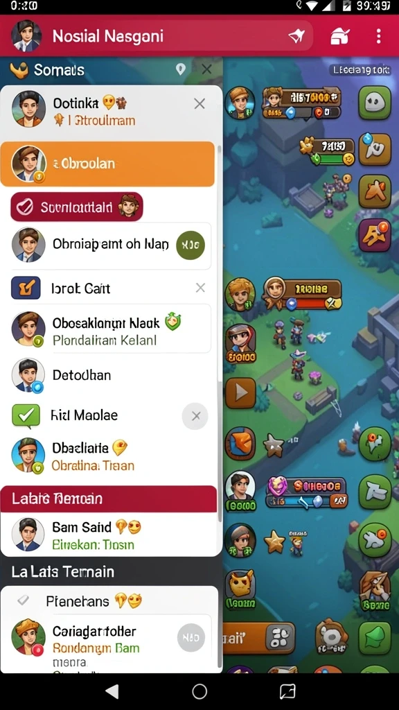 Gambaran indah dari salah satu lokasi permainan yang fantastis.