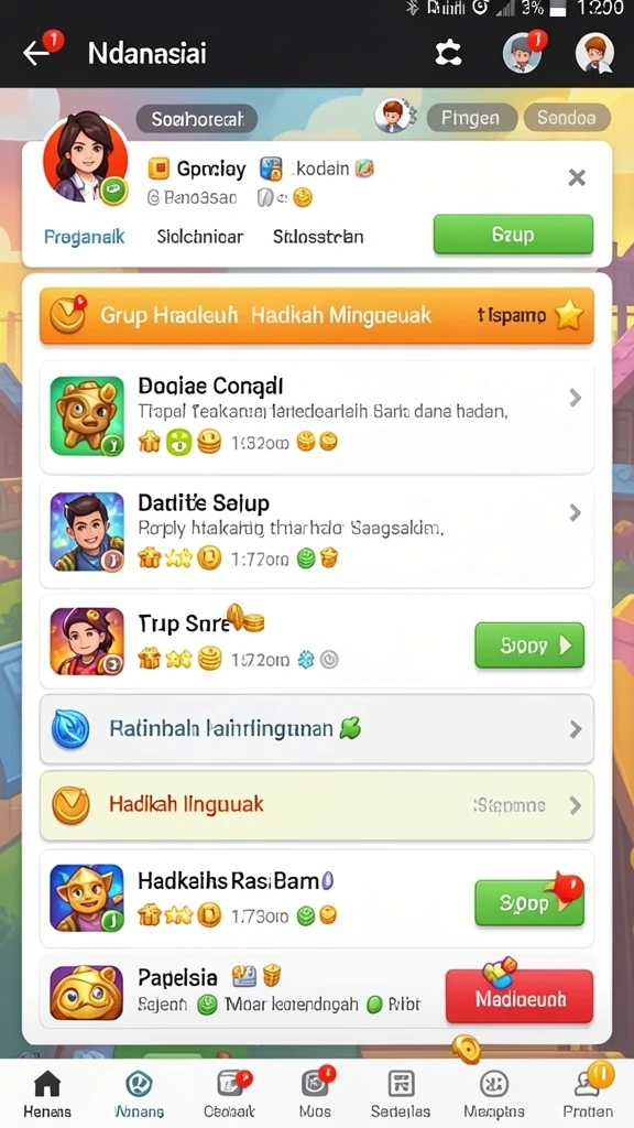 Gambaran karakter dalam mode multiplayer.