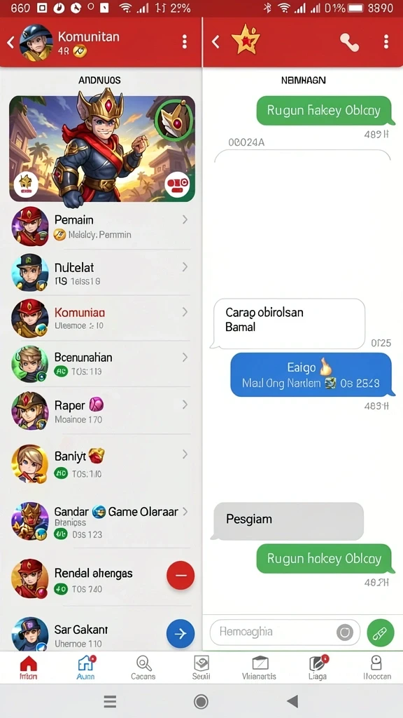 Karakter dengan kustomisasi unik dan menarik.