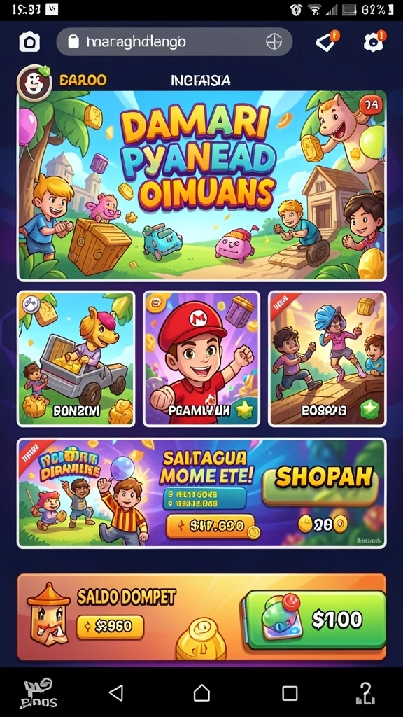 Tangkapan layar menampilkan karakter unik yang dapat dipilih.