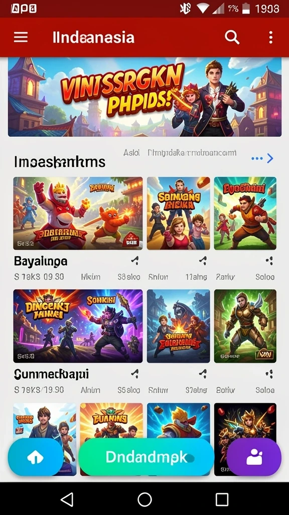 Tampilan awal game LION4D yang menarik dan penuh warna.
