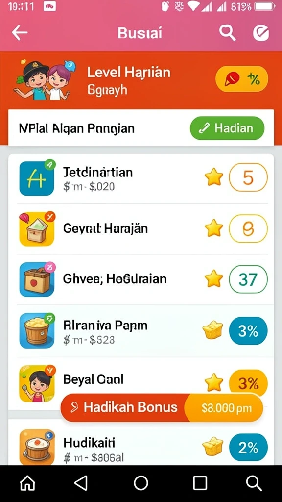 Tampilan antarmuka yang intuitif dan menarik.