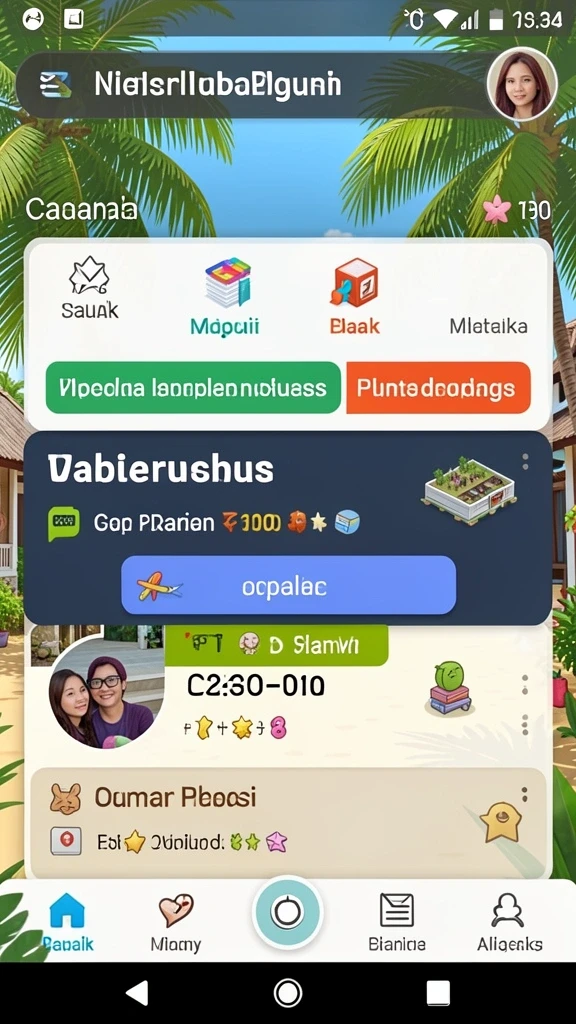 Layar permainan utama dengan berbagai mesin slot menarik.