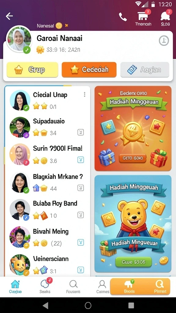 Pengalaman bermain yang seru dan menarik.