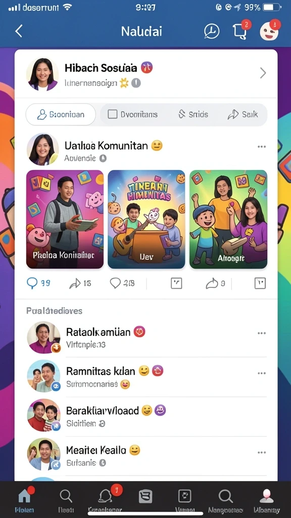 Berbagai pilihan permainan yang menantang bagi pemain.