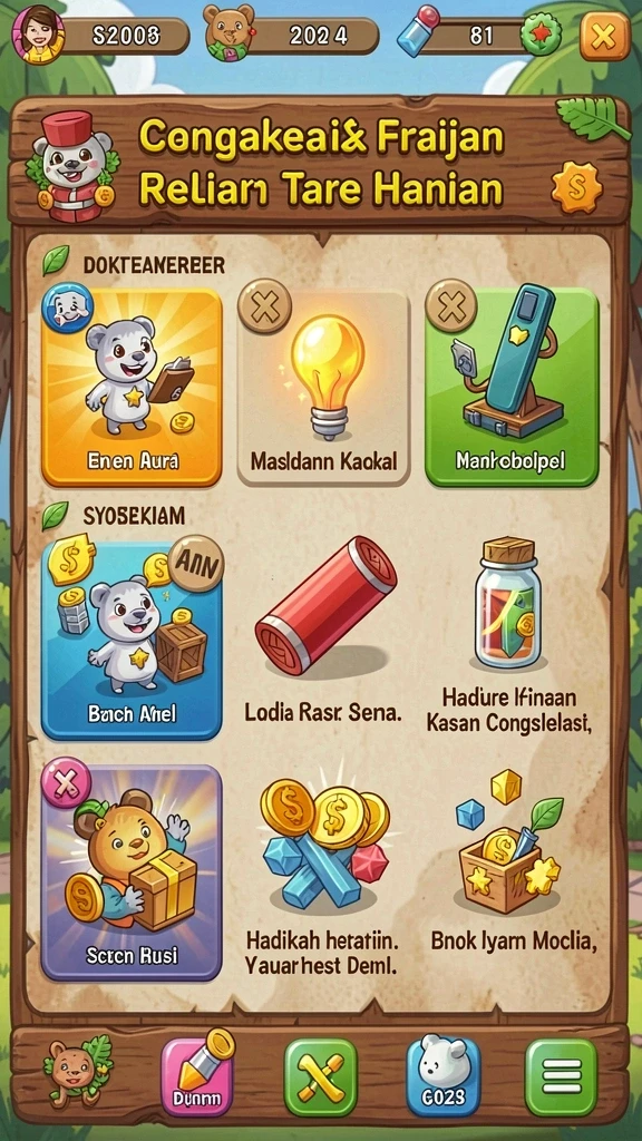 Beragam karakter dengan desain unik.
