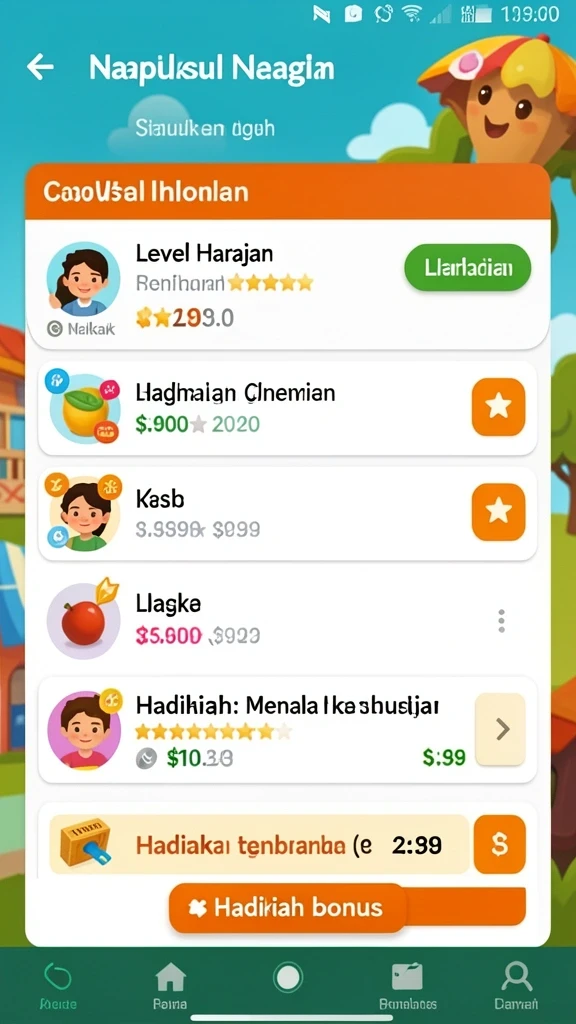 Fitur komunitas untuk berinteraksi dengan pemain lain.